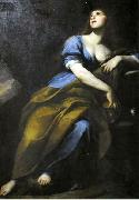 Andrea Vaccaro Penitent Mary Magdalene. oil painting on canvas